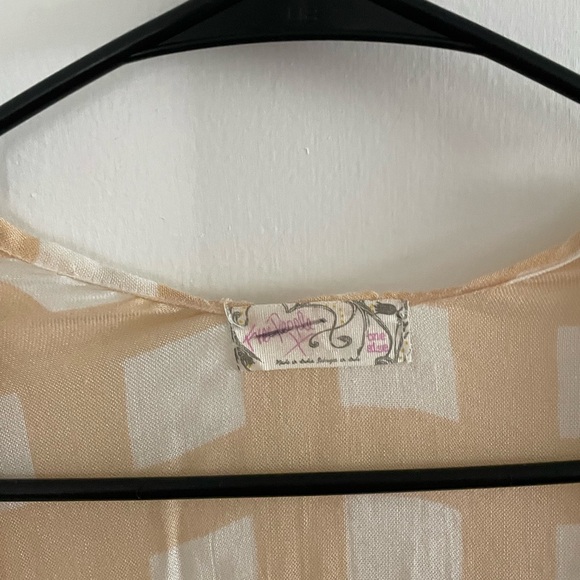 Free People Kenna Kimono Top Duster Gauzy Maxi ONE SIZE NWOT - Picture 4 of 4